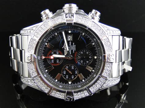 diamond breitling watch|custom diamond breitling watch.